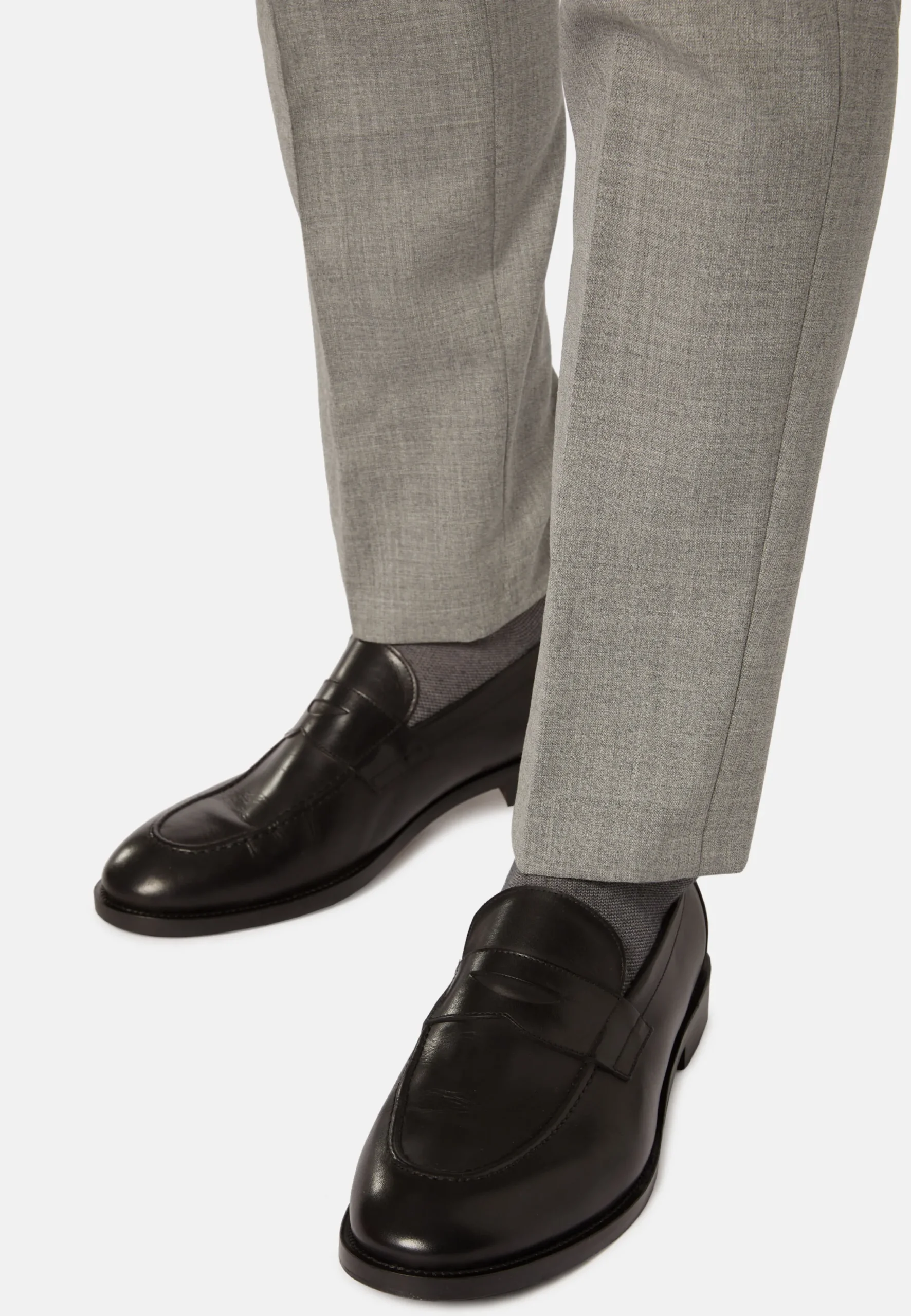 Moccasins-Boggi Milano Mocassin En Cuir Tamponné Noir