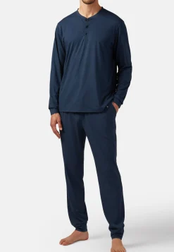 Sous-Vêtements Et Pyjamas-Boggi Milano Pantalon De Pyjama En Viscose Mélangée bleu marine