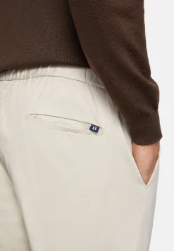 Pantalons-Boggi Milano Pantalon En Coton Avec Pinces