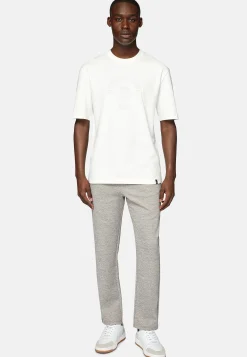 Sweats Et Joggings-Boggi Milano Pantalon En Coton Mélangé Interlock