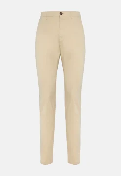 Pantalons-Boggi Milano Pantalon En Coton Tencel Extensible