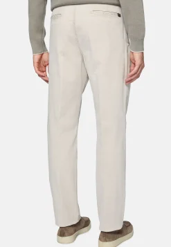Pantalons-Boggi Milano Pantalon En Gabardine De Coton Extensible