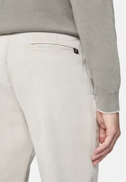 Pantalons-Boggi Milano Pantalon En Gabardine De Coton Extensible
