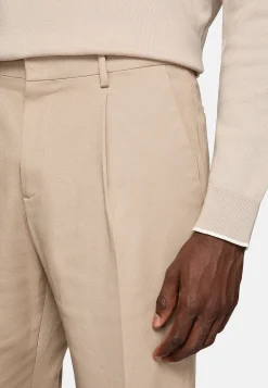 Pantalons-Boggi Milano Pantalon En Gabardine De Coton Extensible