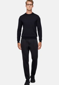 Pantalons-Boggi Milano Pantalon En Laine B Tech