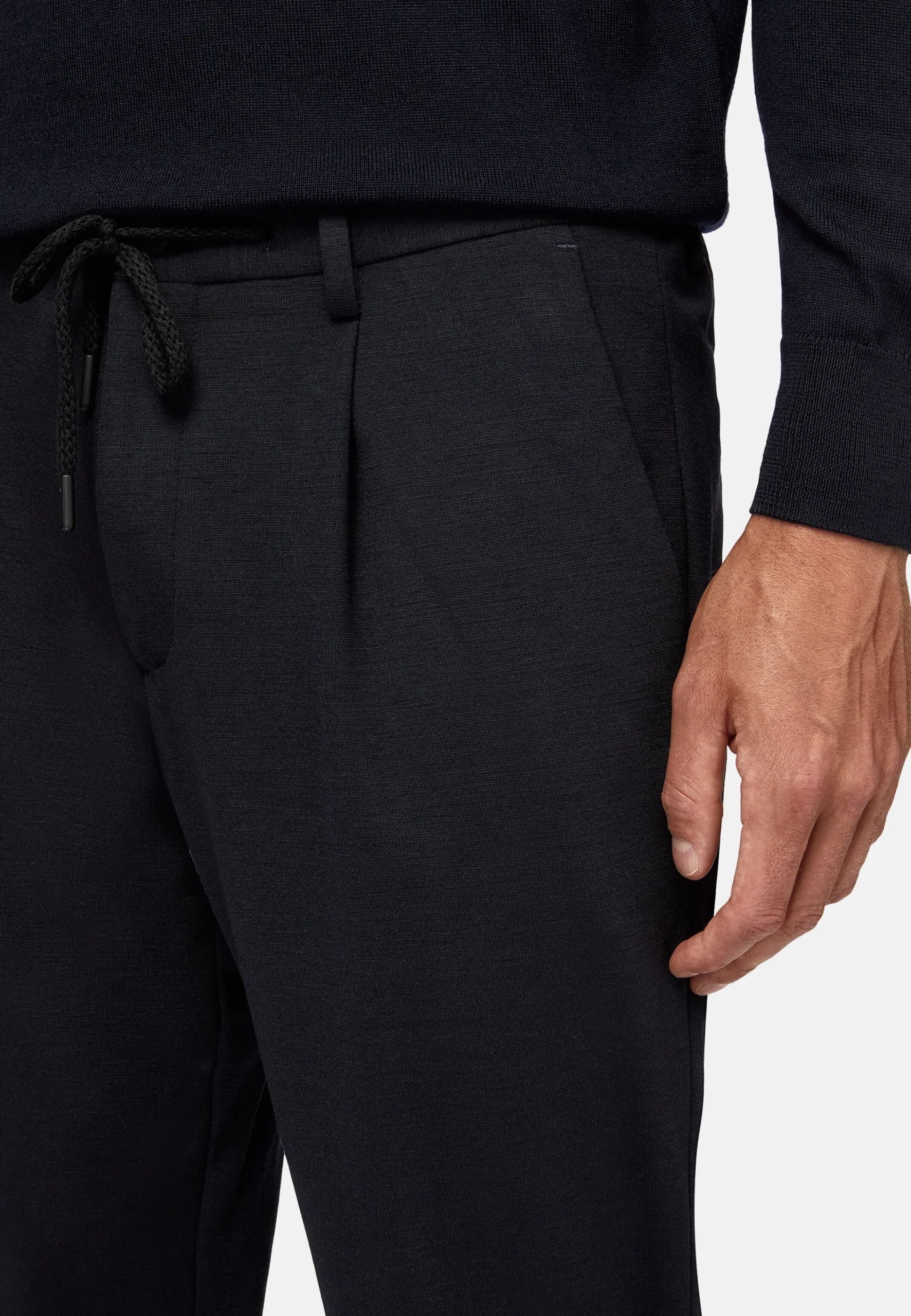 Pantalons-Boggi Milano Pantalon En Laine B Tech