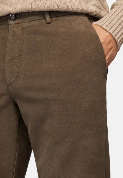 Pantalons-Boggi Milano Pantalon En Molleton De Coton Extensible