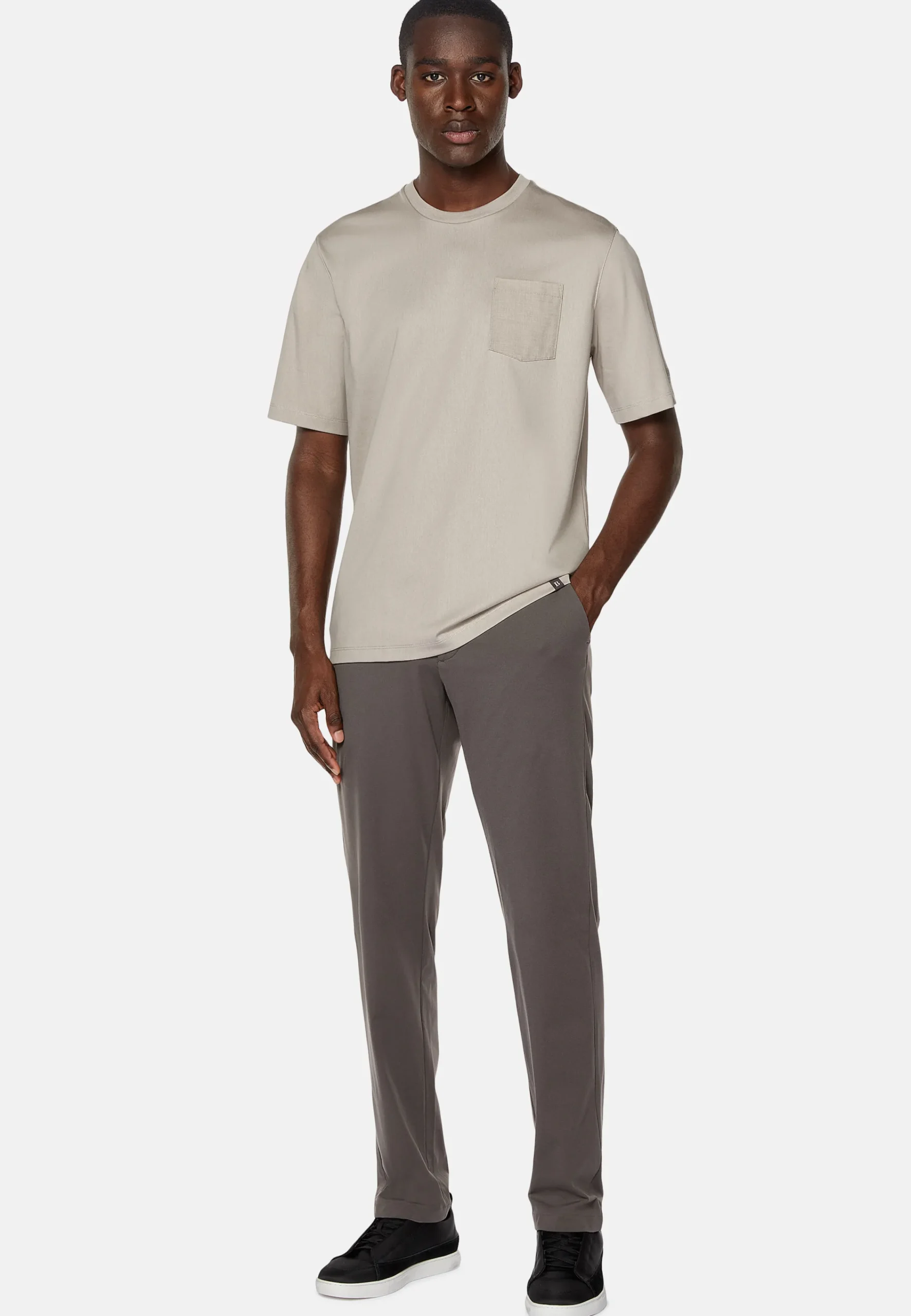 Pantalons-Boggi Milano Pantalon En Nylon Extensible B Tech