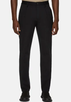 Pantalons-Boggi Milano Pantalon En Nylon Extensible B Tech Noir