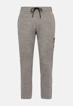 Sweats Et Joggings-Boggi Milano Pantalon En Scuba Léger Et Laine Mélangés Gris