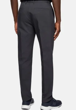 Pantalons-Boggi Milano Pantalon En Tissu Technique Et Coton