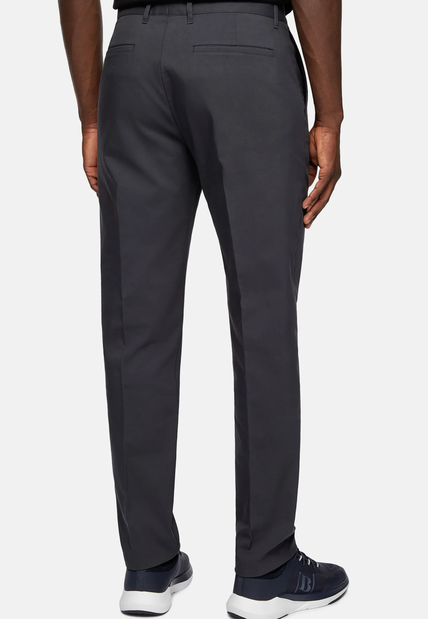 Pantalons-Boggi Milano Pantalon En Tissu Technique Et Coton