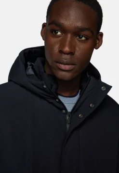 Blousons-Boggi Milano Parka Lamé En Duvet bleu marine