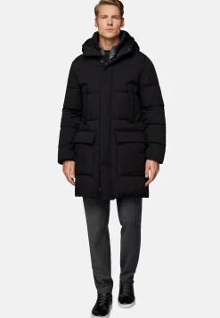 Blousons-Boggi Milano Parka Technique En Duvet Noir