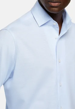 Chemises Polo-Boggi Milano Polo Chemise En Jersey Regular Fit Bleu clair