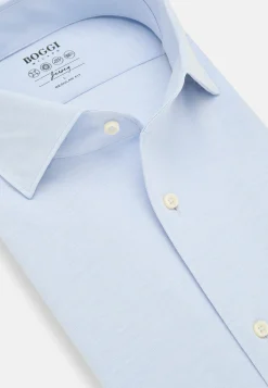 Chemises Polo-Boggi Milano Polo Chemise En Jersey Regular Fit Bleu clair