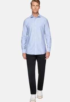 Chemises Polo-Boggi Milano Polo En Jersey De Coton Regular Fit Bleu clair