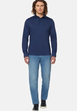 Polos-Boggi Milano Polo En Jersey Japonais