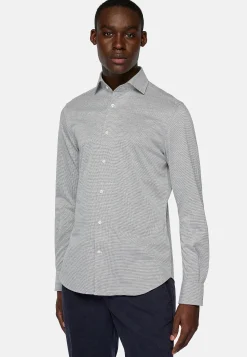 Chemises Polo-Boggi Milano Polo En Jersey Japonais Regular Fit Gris