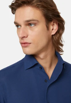 Chemises Polo-Boggi Milano Polo En Jersey Japonais Regular Fit bleu marine