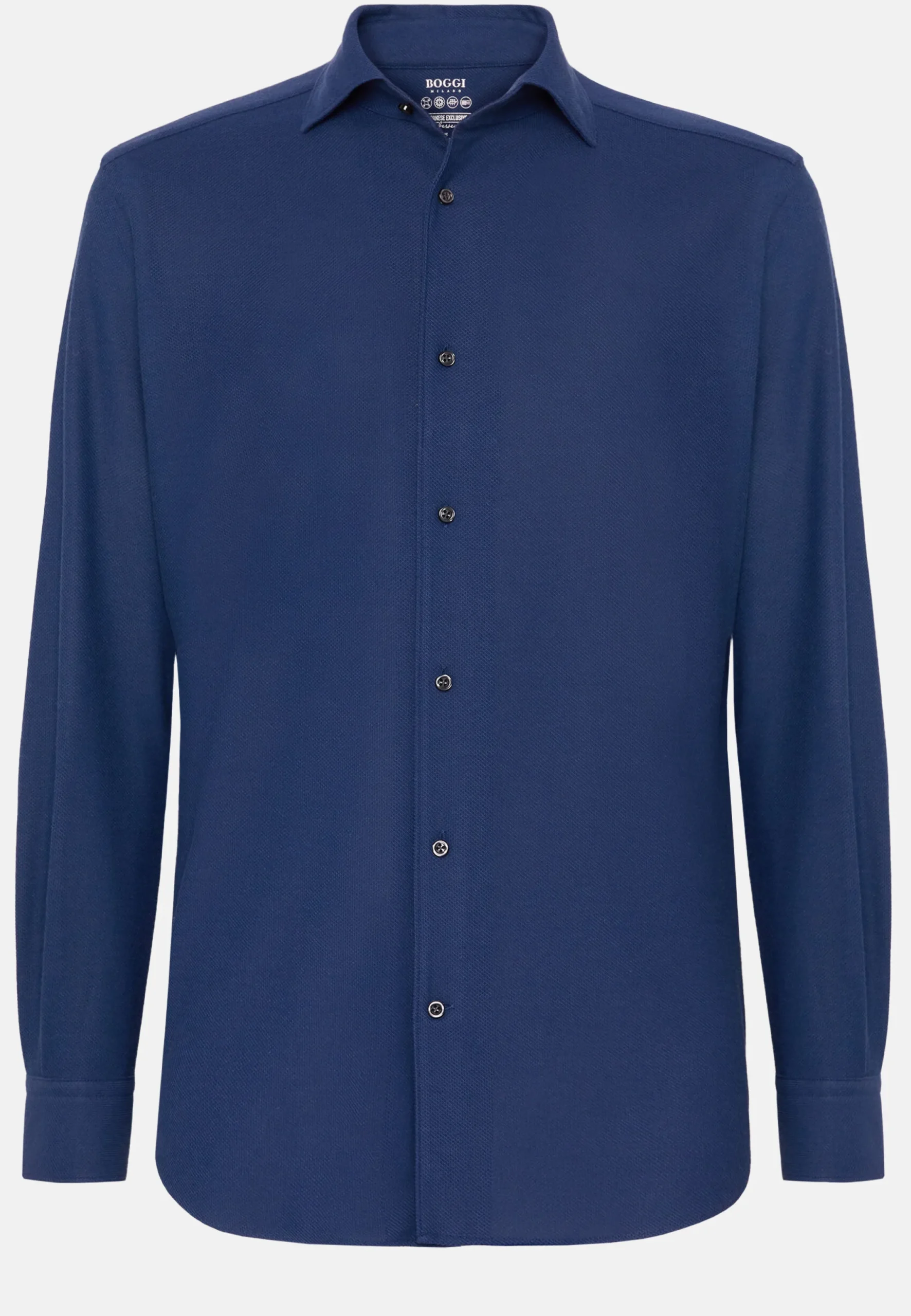 Chemises Polo-Boggi Milano Polo En Jersey Japonais Regular Fit bleu marine