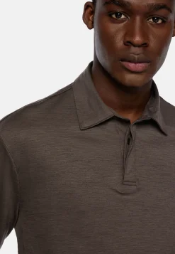 Polos|Tricots-Boggi Milano Polo En Laine Tencel