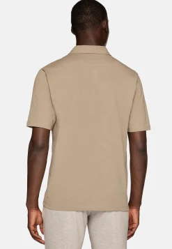 Polos-Boggi Milano Polo En Mélange De Jersey Et Coton Bio