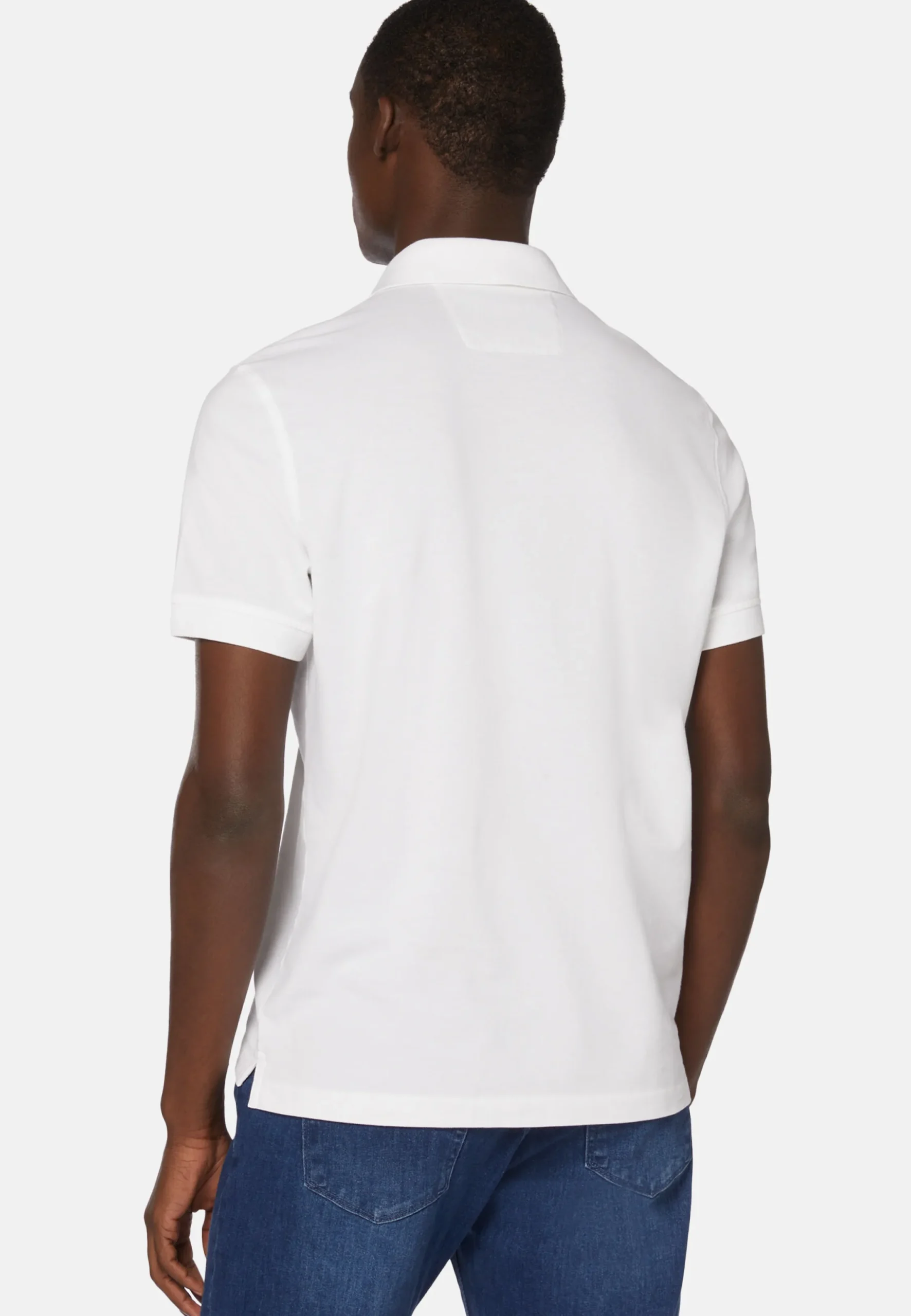 Polos-Boggi Milano Polo En Piqué De Coton Coupe Droite