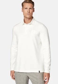 Polos-Boggi Milano Polo Rugby En Jersey De Coton Mélangé Regular Fit
