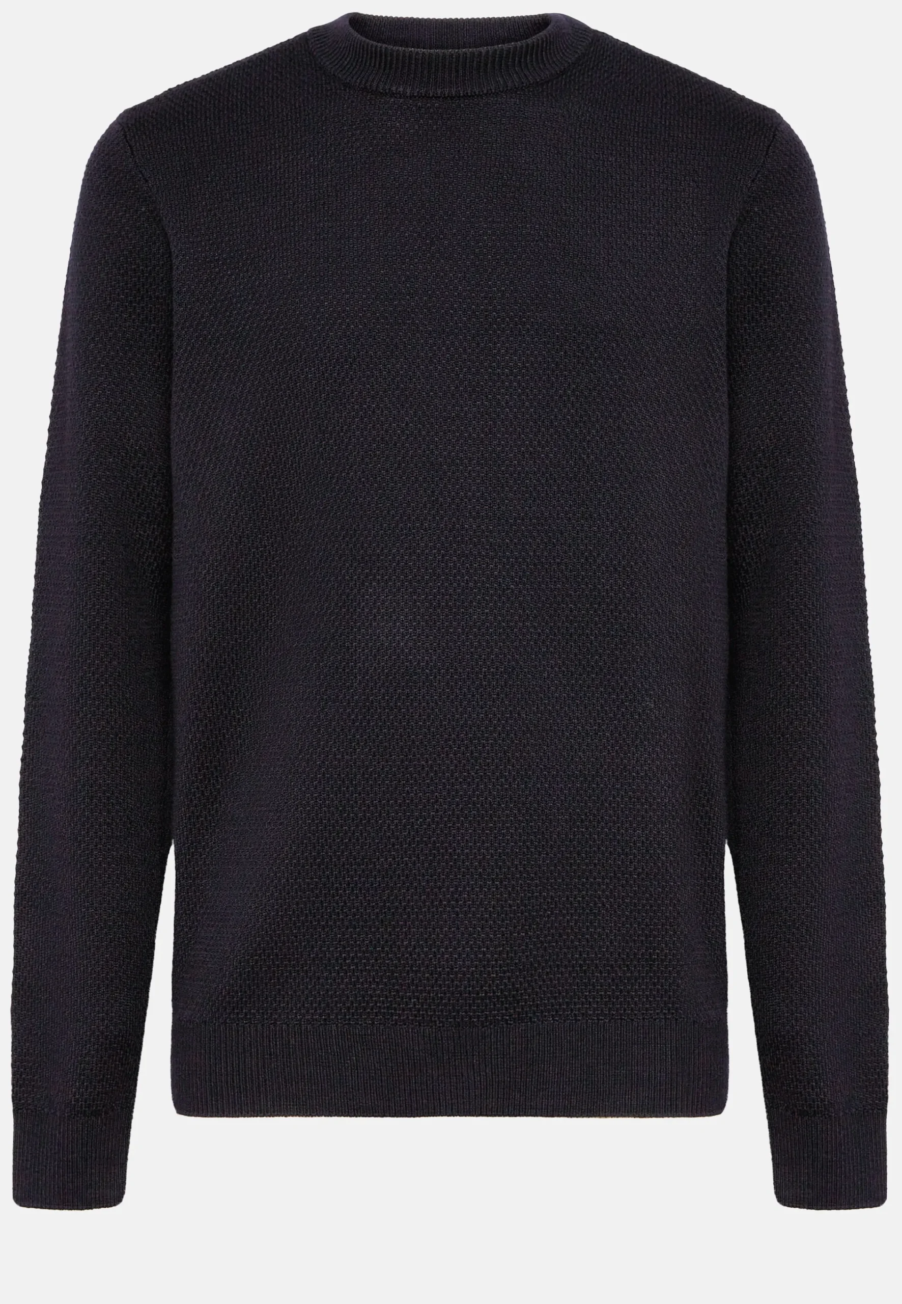 Tricots-Boggi Milano Pull Col Rond Avec Points En Laine Mérinos