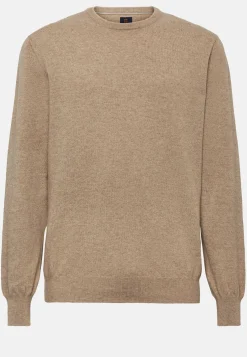 Tricots-Boggi Milano Pull Col Rond En Cachemire Noisette