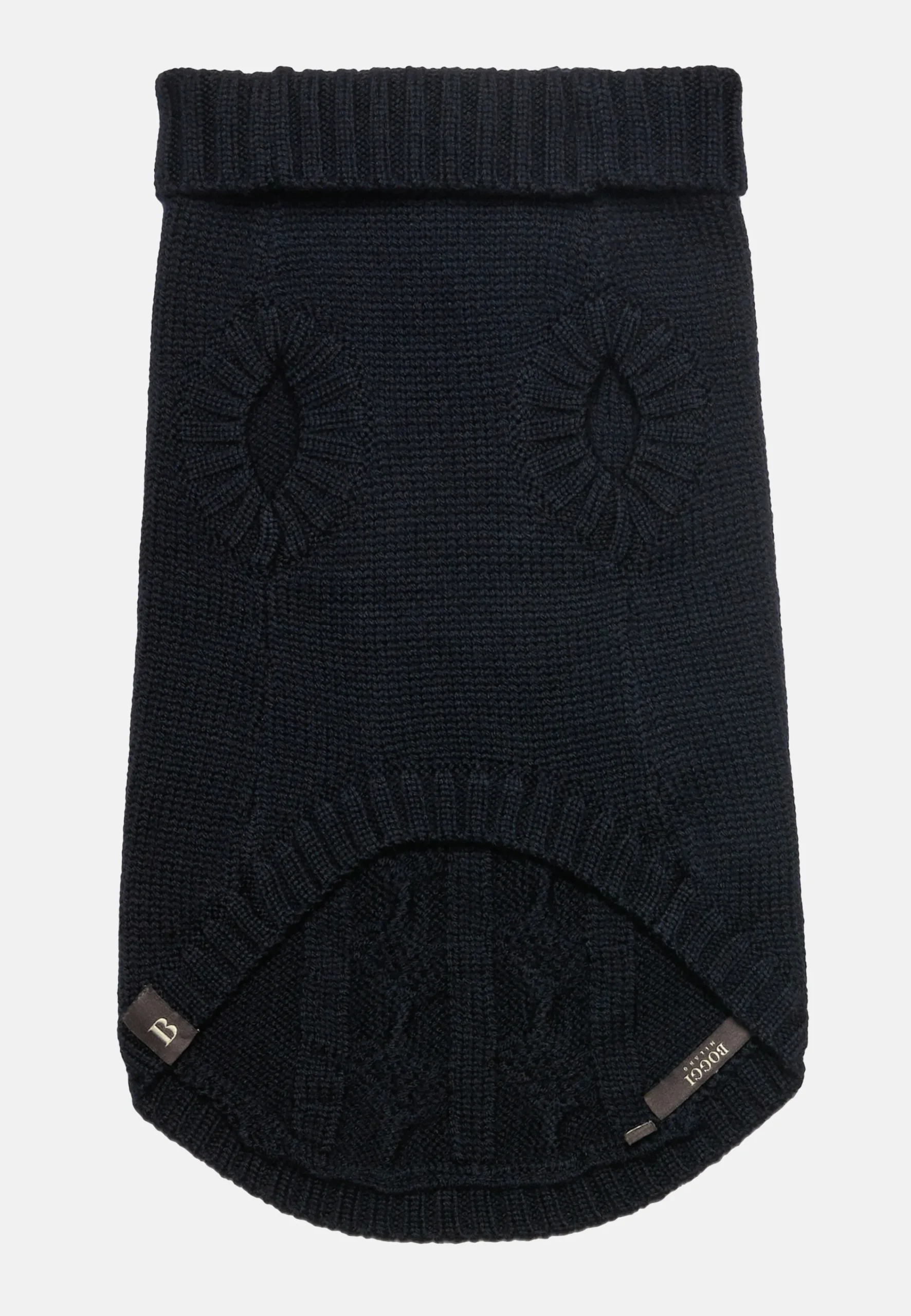 Petwear-Boggi Milano Pull Col Roulé Pour Chien En Pure Laine Mérinos bleu marine