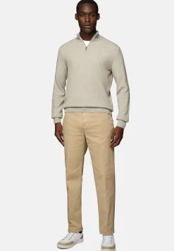 Tricots-Boggi Milano Pull Demi Zip En Mélange De Cachemire