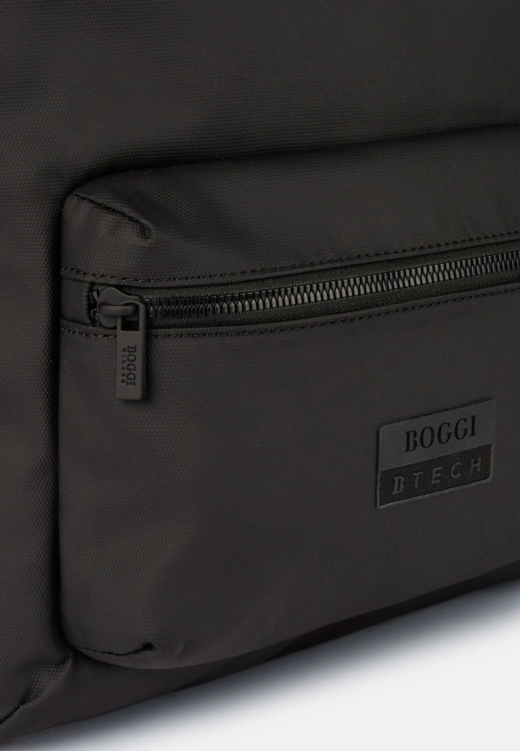 Sacs À Dos Et Trolleys-Boggi Milano Sac À Dos En Tissu Technique Avec Polyester Recyclé Noir