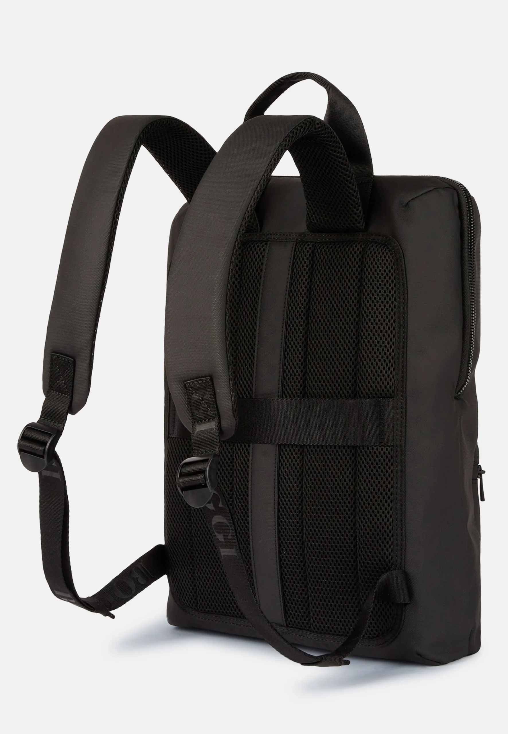 Sacs À Dos Et Trolleys-Boggi Milano Sac À Dos En Tissu Technique Avec Polyester Recyclé Noir