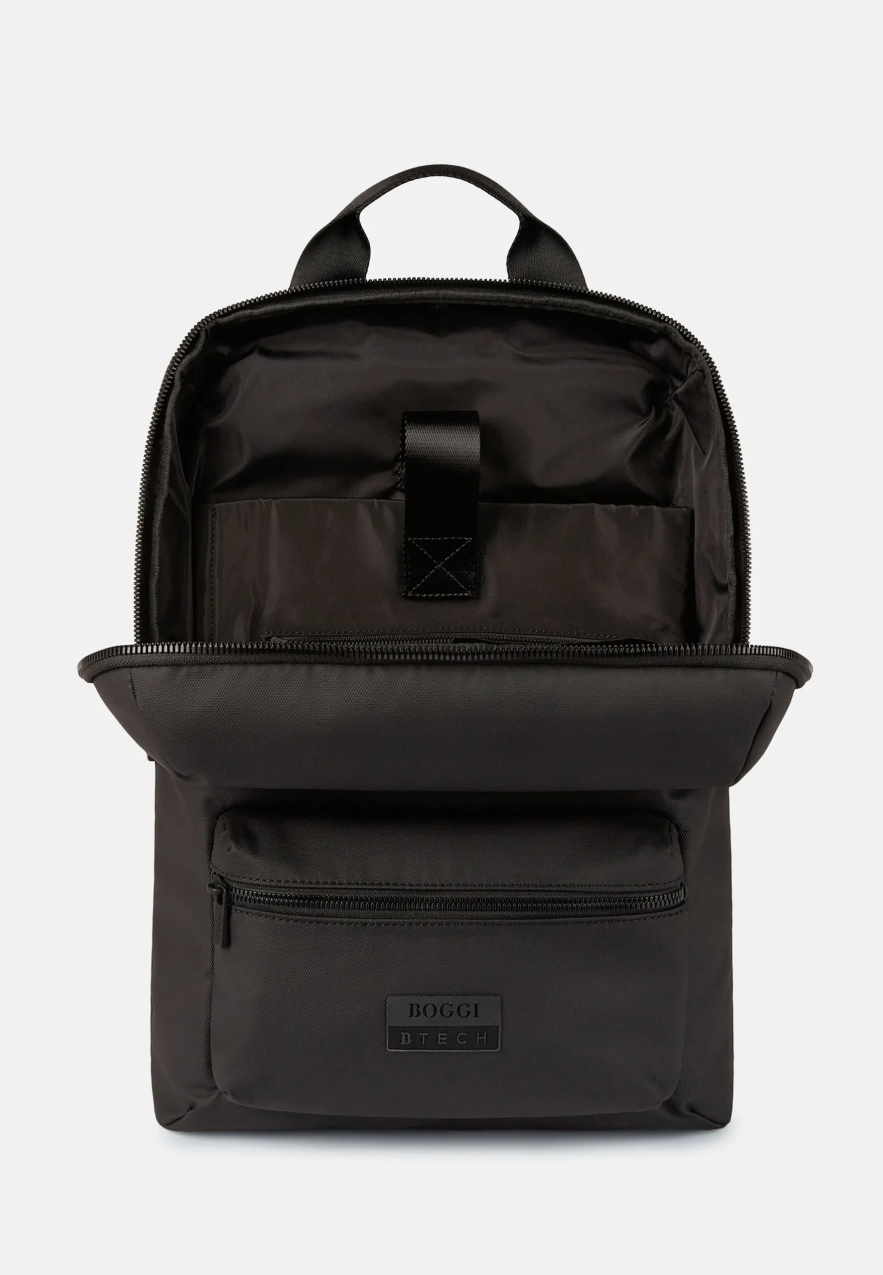 Sacs À Dos Et Trolleys-Boggi Milano Sac À Dos En Tissu Technique Avec Polyester Recyclé Noir