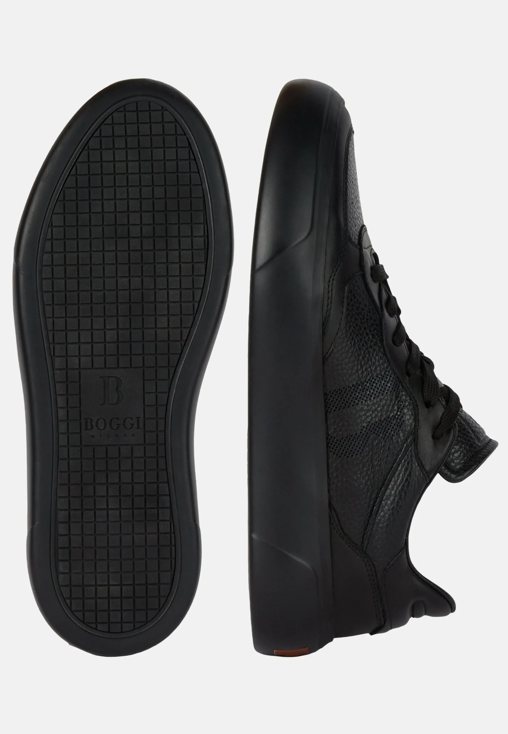 Sneakers-Boggi Milano Sneakers En Cuir Foulonné Avec Logo