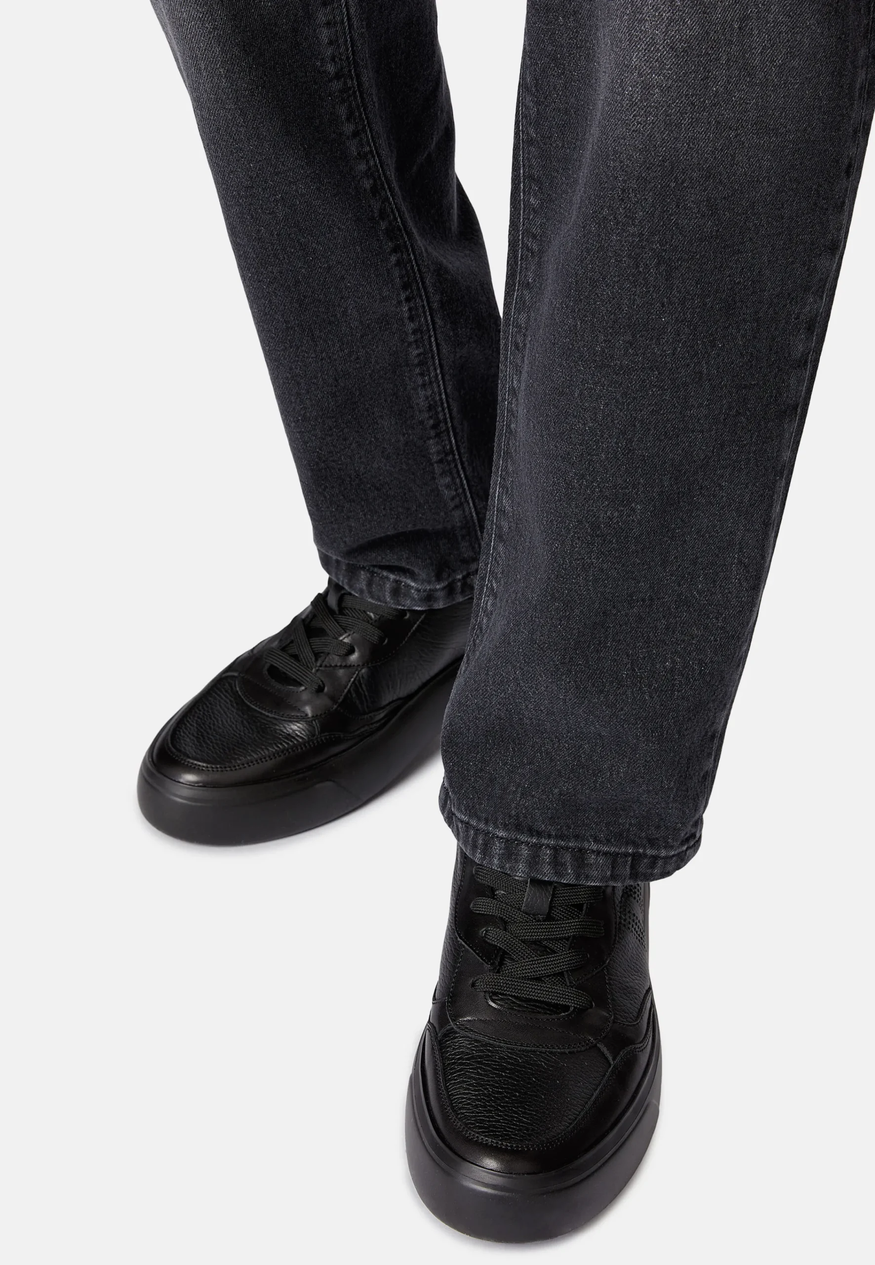 Sneakers-Boggi Milano Sneakers En Cuir Foulonné Avec Logo