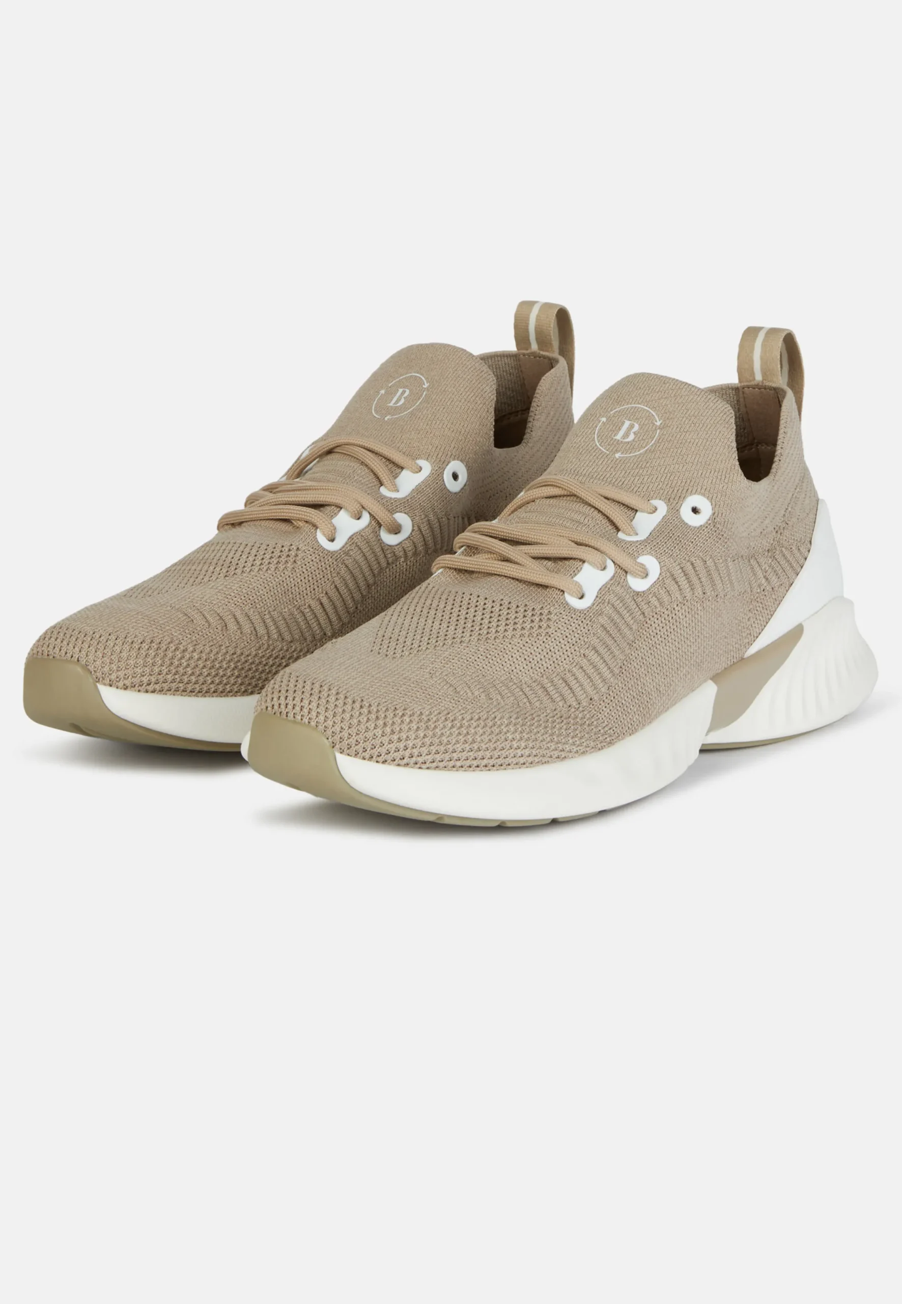 Sneakers-Boggi Milano Sneakers Willow Beiges En Fil Recyclé