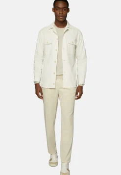Surchemise & Shirt Jackets-Boggi Milano Surchemise he En Velours Blanc