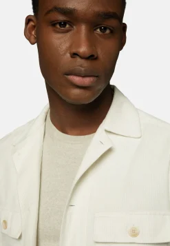 Surchemise & Shirt Jackets-Boggi Milano Surchemise he En Velours Blanc