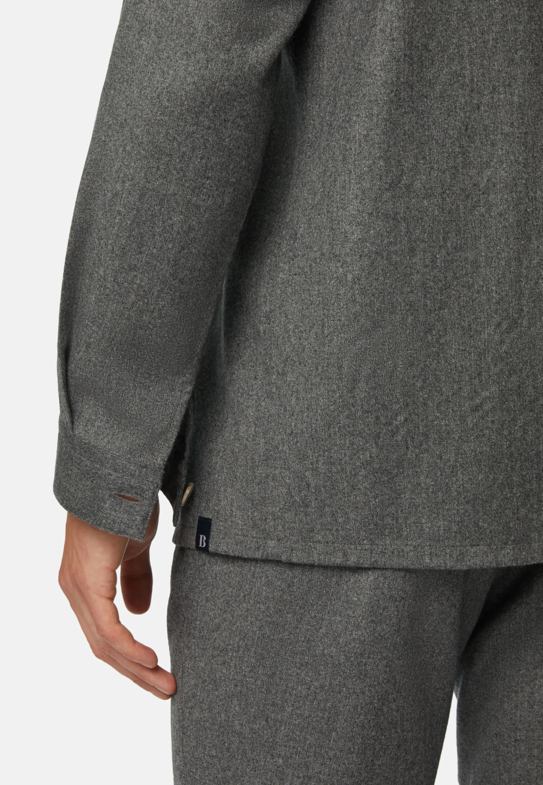 Surchemise & Shirt Jackets-Boggi Milano Surchemise En Flanelle Grise
