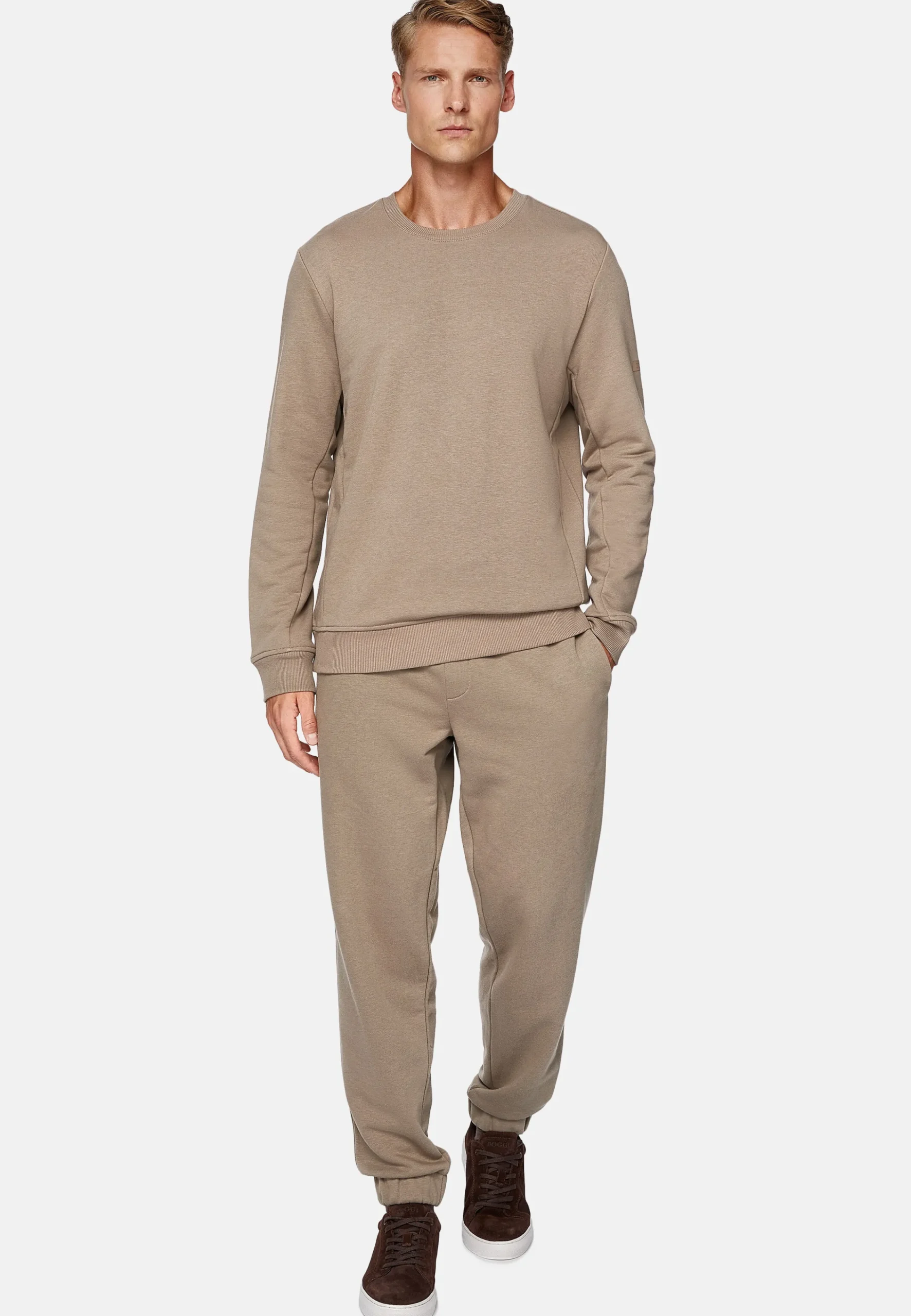 Sweats Et Joggings-Boggi Milano Sweat À Col Rond En Coton Mélangé