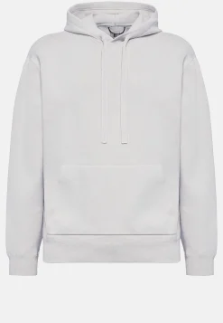 Sweats Et Joggings|Tricots-Boggi Milano Sweat Gris En Maille À Capuche En Coton Technique
