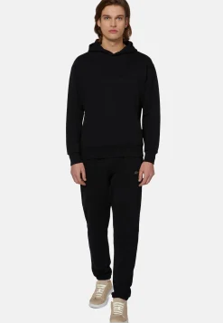 Sweats Et Joggings-Boggi Milano Sweat-Shirt À Capuche En Coton Noir