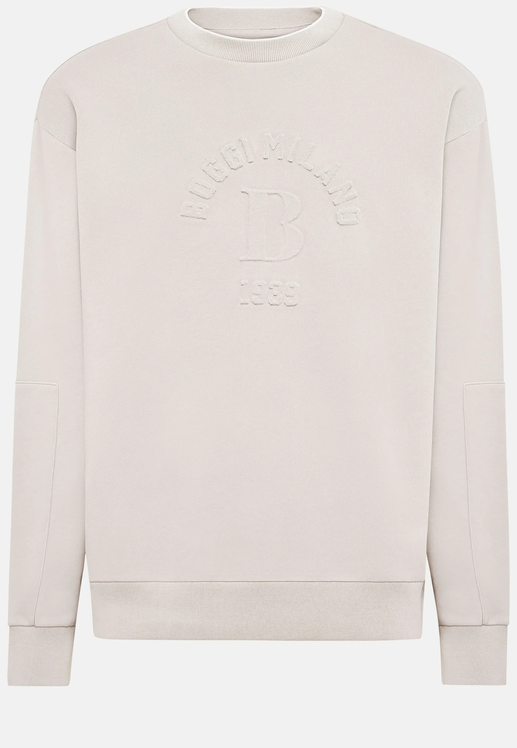 Sweats Et Joggings-Boggi Milano Sweat-Shirt Col Rond En Coton Bio Mélangé