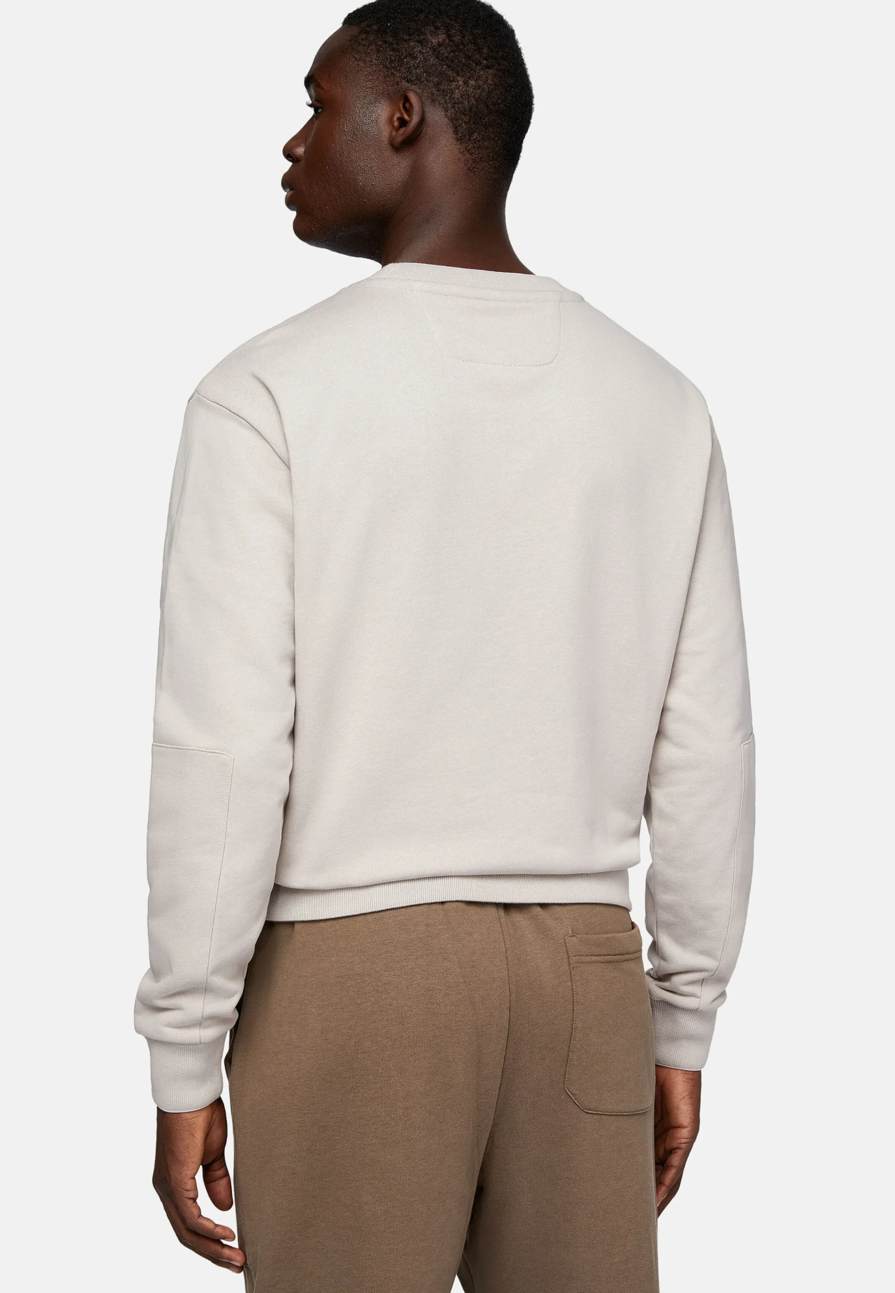 Sweats Et Joggings-Boggi Milano Sweat-Shirt Col Rond En Coton Bio Mélangé