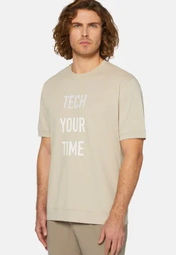 T-Shirts-Boggi Milano T-shirt En Piqué Performant