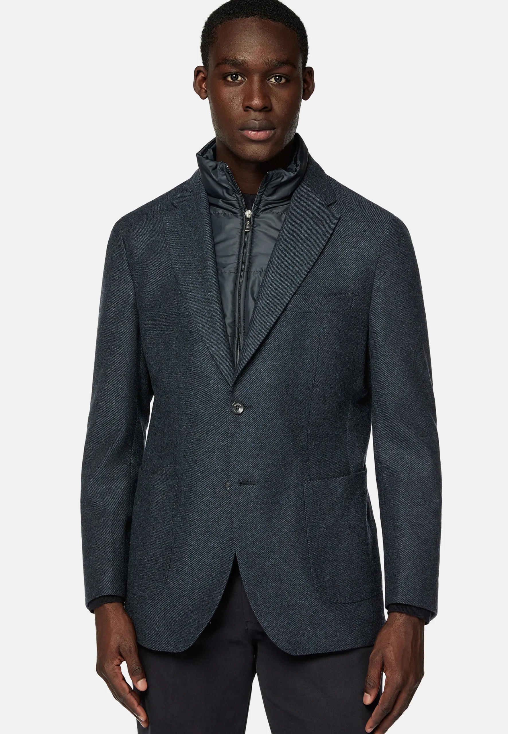 Vestes-Boggi Milano Veste Avec Gilet En Laine Mélangée