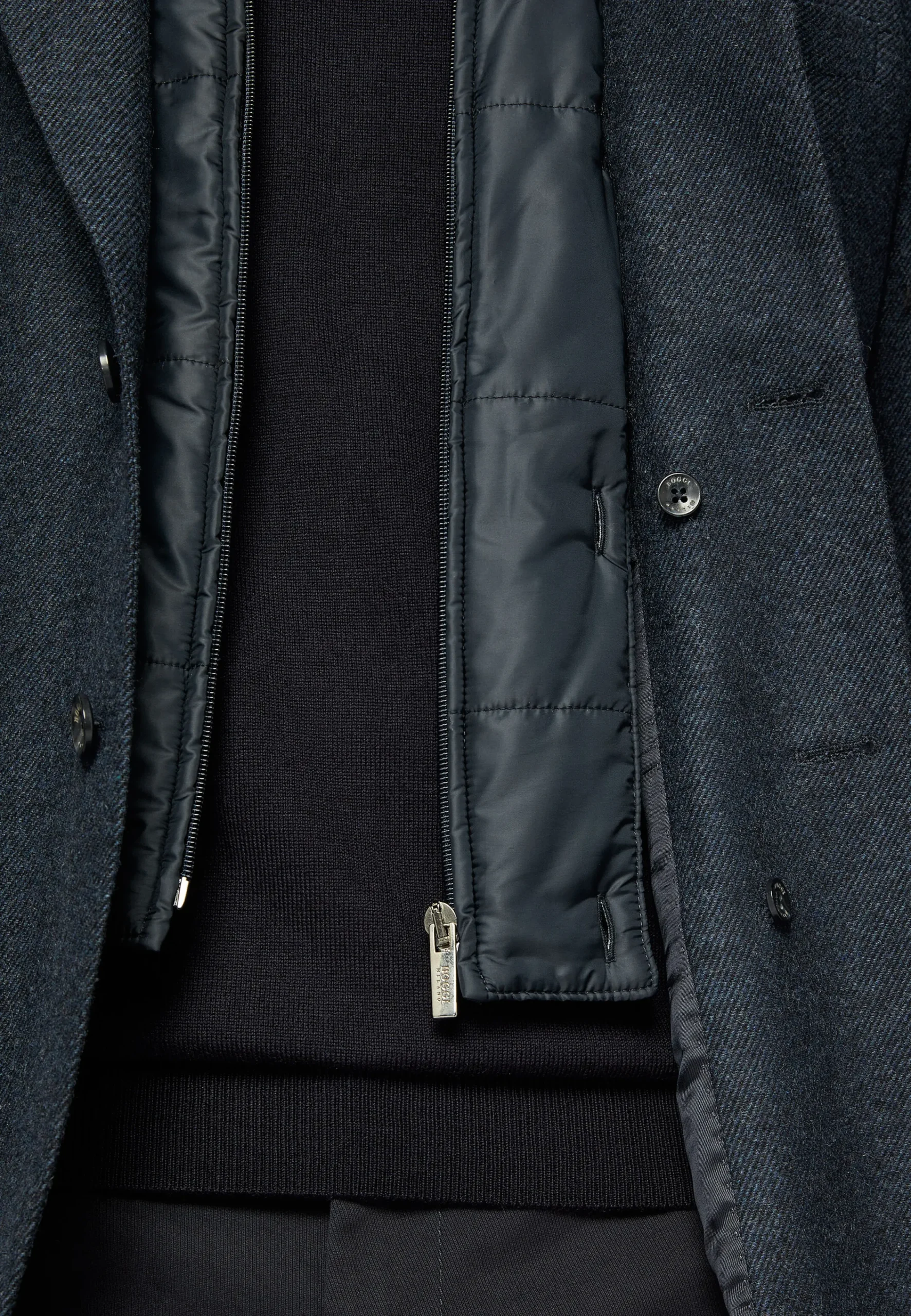 Vestes-Boggi Milano Veste Avec Gilet En Laine Mélangée